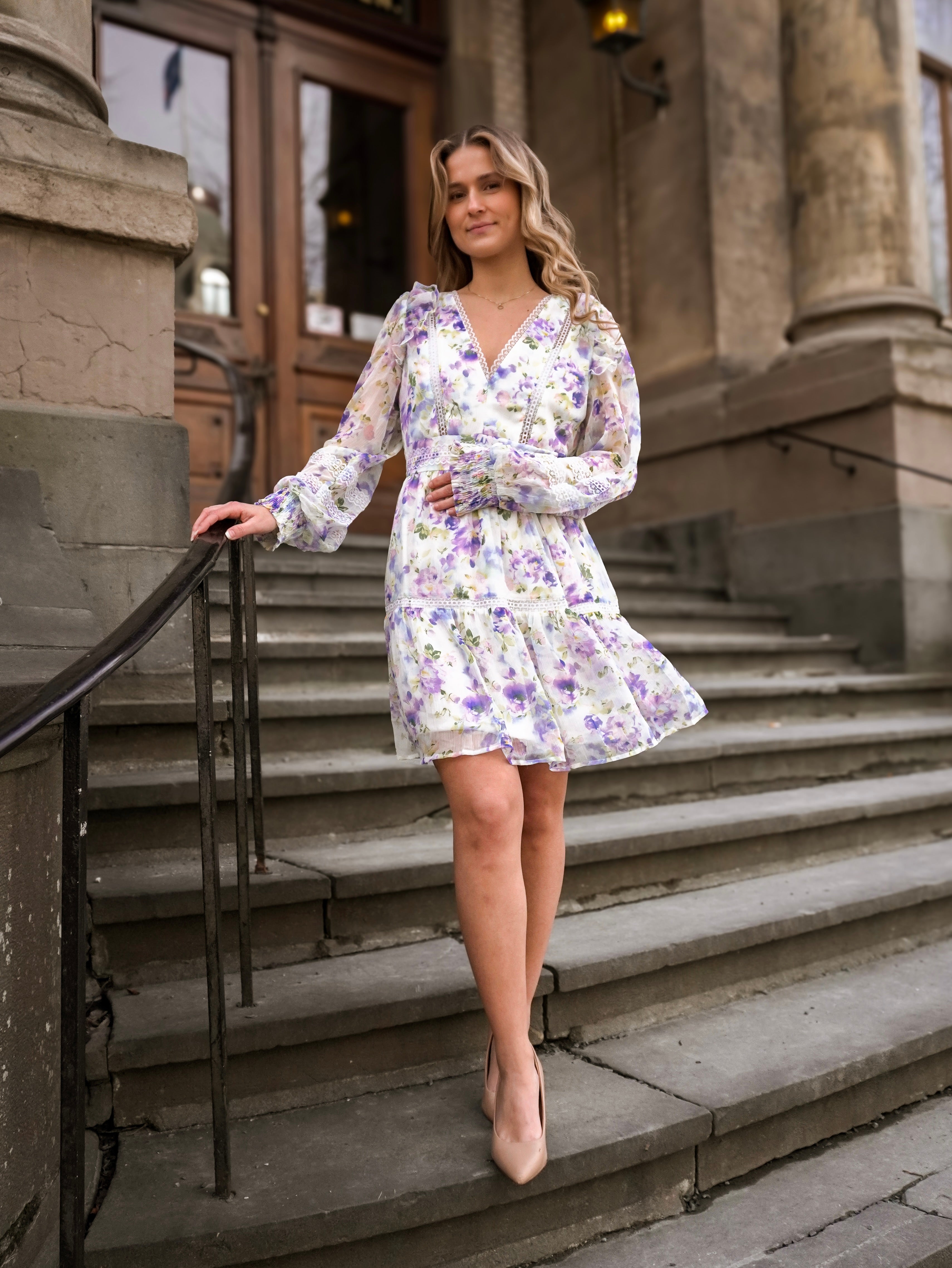 VIROMAN Long Dress - Cloud Dancer